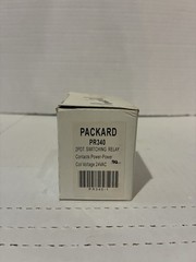Packard PR340 2PDT Switching Relay Contacts Power-Power Coil Volt 24VAC NOS