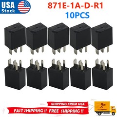 10Pcs 871E-1A-D-R1 U15 12VDC 35A 4Pins Mico ISO Automative Relay