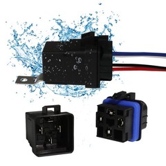 4-PIN 40/30 AMP 12 V DC Waterproof Relay Kit Harness Socket – Heavy Duty 12