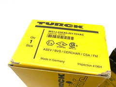 Turck MS13-22EX0-R/115VAC Multi-Safe Switching Amplifier Relay 2-Channel 53224