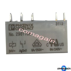 15PCS Power Relay 5-Pins 6A 250VAC 24VDC For NO.2961105 Phoenix Contact