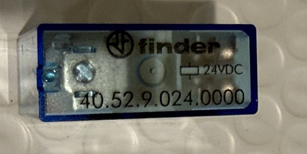 (5 Pc) Finder Type 40.52.9.024.0000 Relay 8Amp 5mm 2 Pole 250 Volt 24VDC 0.65W