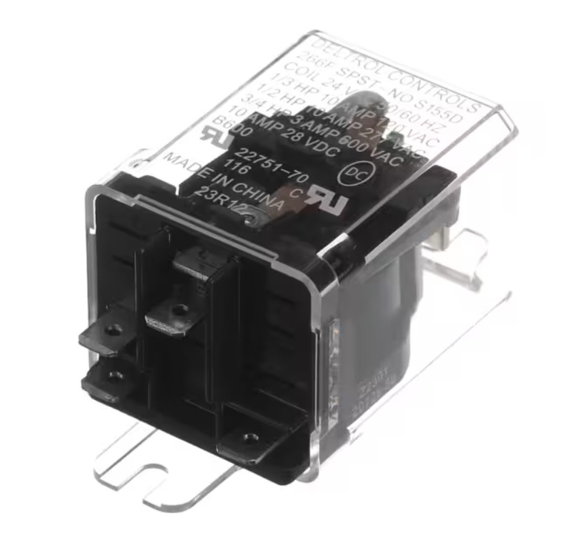 York 22751-70, Control Relay, SPST, 24VAC 50/60HZ Coil