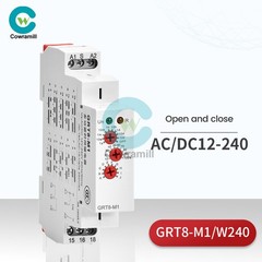 AC/DC12V-240V A220V 16A On Delay Off Delay Timer Relay Time Delay Relay Din Rail