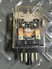 Furnas 46PA23A02 Relay DPDT 8-Pin Octal Plug-In 240VAC 10 Amp