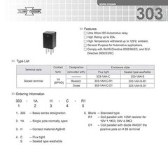 (10 Pack) General Purpose Relays 303-1AH-C-R1-U01-12VDC SPNO 20A 12VDC for Cooli