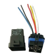 12 V Voltage Sensitive Relay Kit Waterproof Socket with Wires 5 Pin