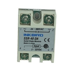 Inkbird Solid State Relay 40DA DC SSR Black Heat Sink for PID Thermostat