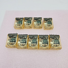 Lot of 9 IDEC RH1B-U DC24V Compact Power Relays SPDT 5-Blade Spade Base Spares