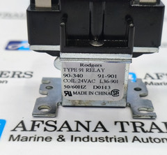RODGERS TYPE 91 90-340 91-901 RELAY 24VAC L36-901