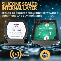 12V 140 Amp Dual Battery Isolator – Voltage Sensitive Relay (VSR) for Trucks & R