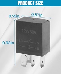 4 Packs 30A Starter Relay,4 Pin 12V,Multi-Purpose Automotive Relay,Automotive Re