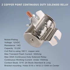 100 – 300A 12 Volt Duty Solenoid Relay 4-Terminal For Golf Carts Heavy Duty Win