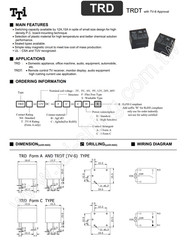 TRD-24VDC-FB-CL TTI PCB Power Relay 24VDC SPDT 12A 5-Pin