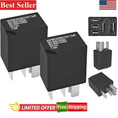 12V Automotive Power Relay Pack of 2 25A 5-Pin Compatible With Vehicles