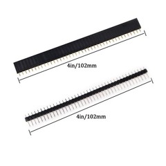 22 PCS 2.54mm 40Pin Male, Female Pin Header, Breakaway, PCB Board, P-037-22pcs