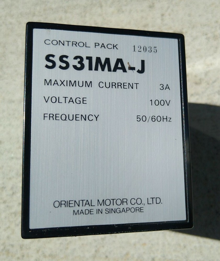 Oriental Motor SS31MA-J Control Pack 3A, 100V, 50/60Hz