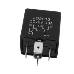 5Pack JD2912 DC 72V Coil 40A 5 Pins SPDT Security Power Relay