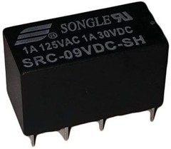5 9 12 Volt DC Relay DPDT PCB 8-Pin Mount Non-Latching Non-Polarized Electronic