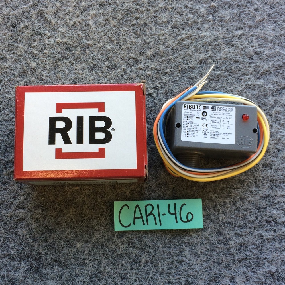 RIB R1BU1C LED ON RELAY ACTIVATED SIGNALING DEVICE 120v AC 10-30v AC DC