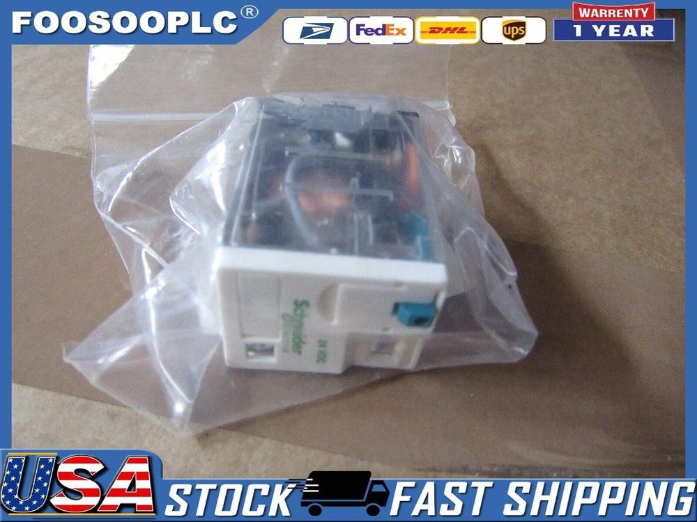 RXM2AB2BD Schneider PCB Mount 24V dc Coil DPDT 250VAC 12A Contacts US Free TAX