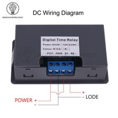 Delay Time Relay Module Timing Delay Cycle Switch Timer 5V 12V 24V 110V-220V