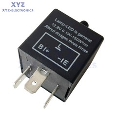 12V 3Pin LED Flash Relay Adjustable Freauency Turn Signal Light Relay Switch