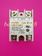 1pc New FOTEK Solid State Relay SSR-75DA-H