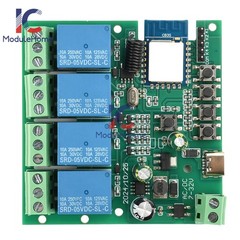 DC/AC7~32V 433MHz 4Channel Tuya Wireless RF Relay Remote Control Switch Receiver