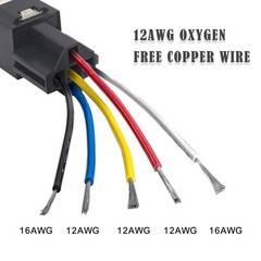Automotive 5-Pin SPDT Relay 12V 40A 2 Pack with Interlocking Sockets Fuse Hol…