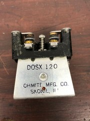 NOS – OHMITE RELAY PART # D0SX120 #100