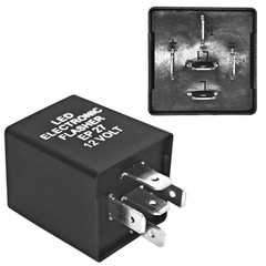 Compact 5-Pin Electronic LED Relay – Easy Installation for Various Vehicles