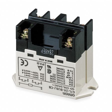 Omron G7l-2A-Bubj-Cb-Ac200/240 Enclosed Power Relay, Surface (Top Flange)