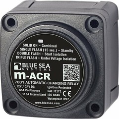 Blue Sea Systems m-Series Automatic Charging Relay – 12/24V DC / 65A