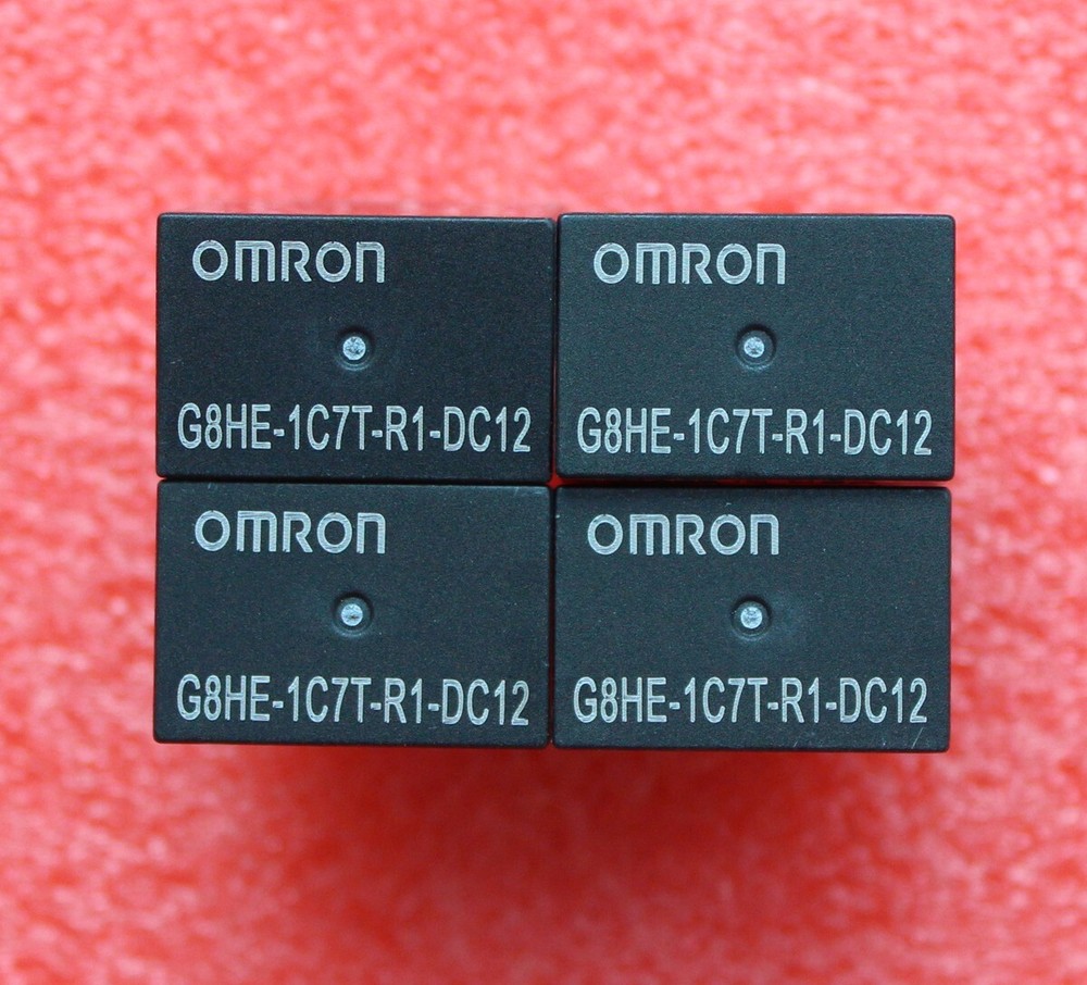 4pcs For OMRON G8HE-1C7T-R1-DC12 High Current Automobile Relays DC12V 5-Pins