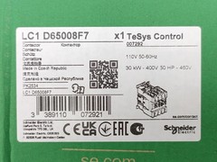 Schneider Electric LC1 D65008F7 TeSys D Contactor – 110 V AC 50/60 Hz
