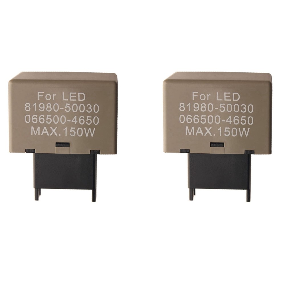 2X Car Accessories 8-Pin Electronic Flasher Relay for LED Bulb4210