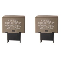 2X Car Accessories 8-Pin Electronic Flasher Relay for LED Bulb4210