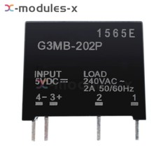 1-10x G3MB-202P DC-AC PCB SSR In 12VDC AC 2A Out 240V Solid State Relay Module