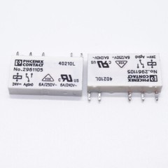 30PCS NO.2961105 24VDC For Phoenix Contact Power Relay 6A 250VAC 5 Pins