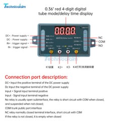 DC 5V 12V 24V 10A Delay Time Relay Module Programmable LED Timer Control Switch