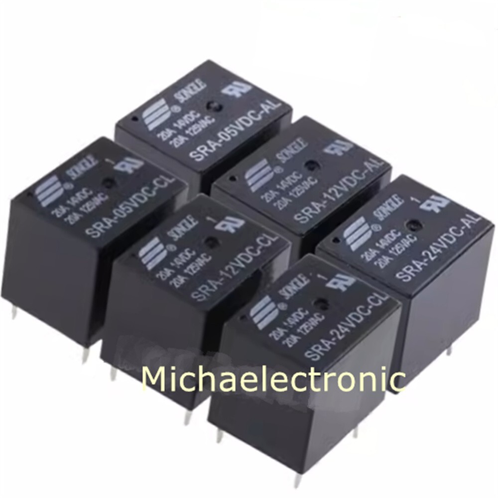 5pieces SRA-24VDC-CL Genuine NEW SONGLE relay DIP-5 20A
