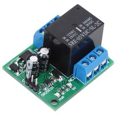 Self-Locking Relay Module, DC 5-24V 3-5A FlipFlop DPDT Relay Module Double Po…