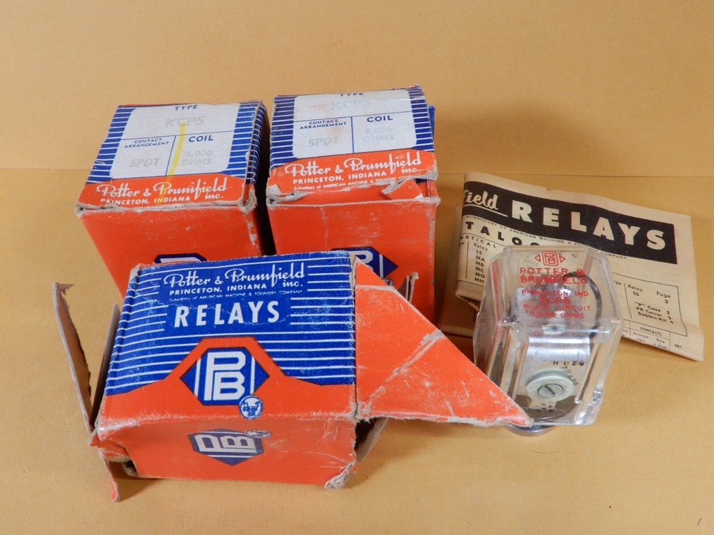 Potter & Brumfield KCP5 SPDT 5000 Ohm Ice Cube 8 Pin Relays Qty 3 NOS