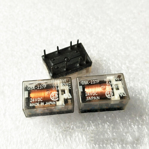 5Pcs G5A-237P 24VDC Power Relay 8Pins 0.5A 60VAC