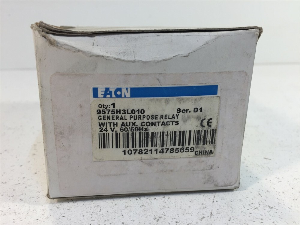 Eaton 9575H3L010 General Purpose Relay With Aux Contacts 24V 60/50HZ