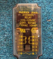MSD INC 219XBXPL RELAY W/BASE