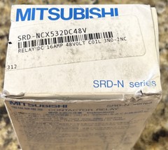 MITSUBISHI CONTACTOR RELAY SRD-N5CX COIL- 48V. NEW