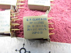 (4) C.P. Clare & Co RP11573G1 Electromagnetic Relay 28V DC 675 Ohms NOS