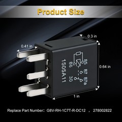 4pcs Relay 12V 30Amp for 278003828 Seadoo GTX 155 RXP RXT 215 230 255 260 300